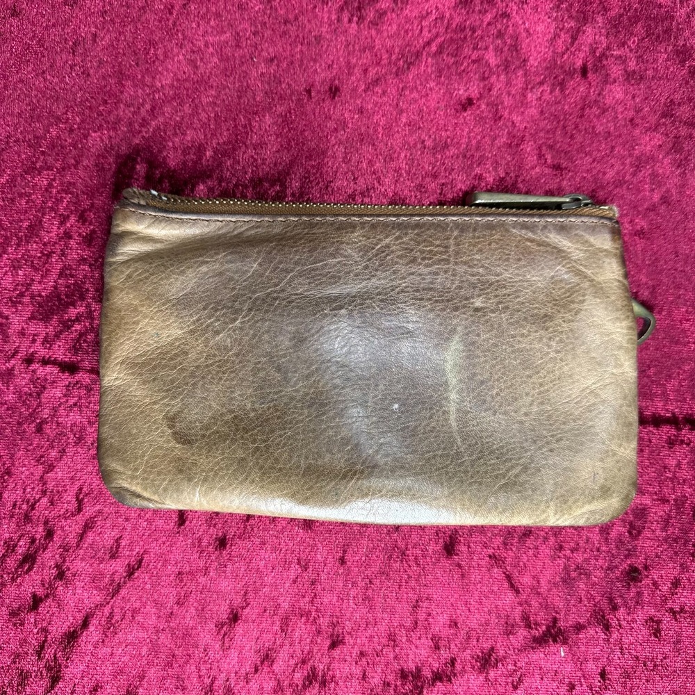 Fossil Explorer Leather Clutch Wallet Women's Brown Credit Card Zip Closure‎ - Picture 2 of 5